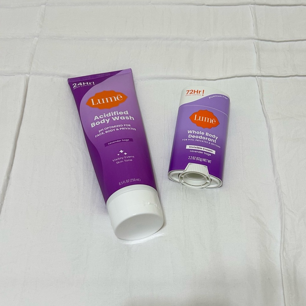 Lume Lavender Sage Scented Body Wash & Deodorant Cream (NEW)